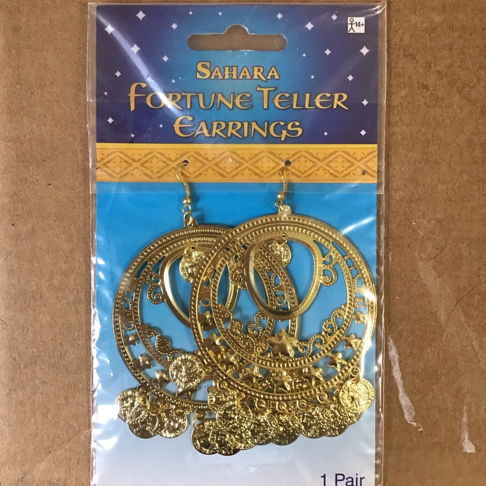 🎃HALLOWEEN🧡Gypsy fortune teller earrings🔮NEW